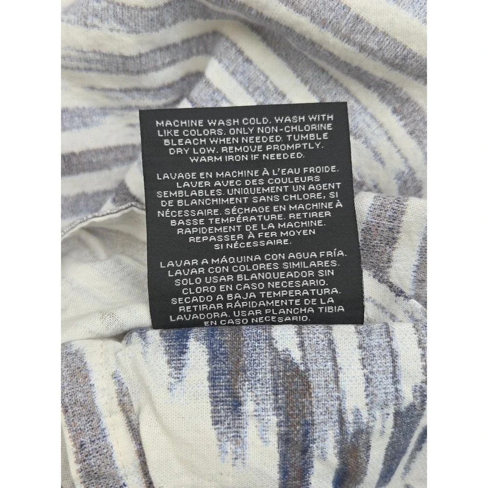 RALPH LAUREN LRL Austin Diamond Aztec‎ Pillow Sham Grey Indigo Blue Standard
